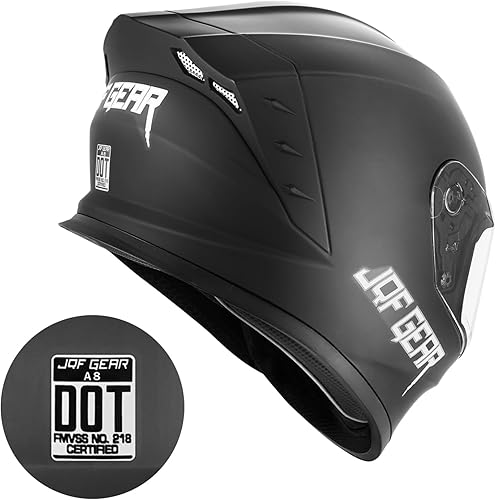 Miniatura 3 de Casco integral de motocicleta con visor dual para adultos, para bicicleta de calle, motocicleta de carreras, aprobado por DOT A8