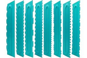 8 Pack Cake Edge Tools - Essential Texture Tools for Stunning Plaster Art