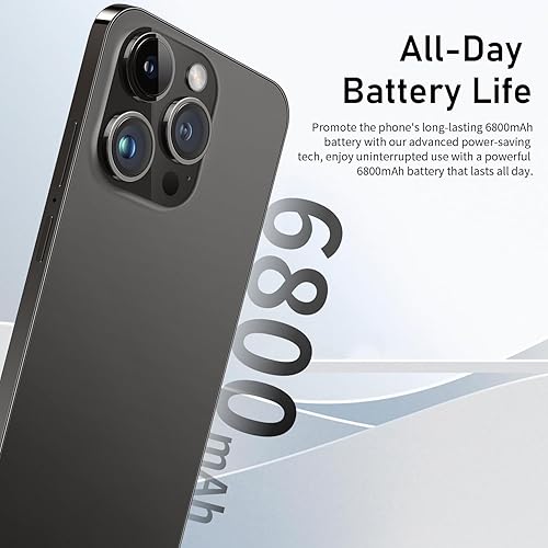 Miniatura 3 de xixaomiro i15Pro Max Android 13 Smartphone 5G, desbloqueado, 12 GB de RAM + 512 GB, expandible a 1 TB, pantalla FHD de 6.8 pulgadas, batería de 6800