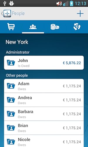 Pay&Share - Shared funds