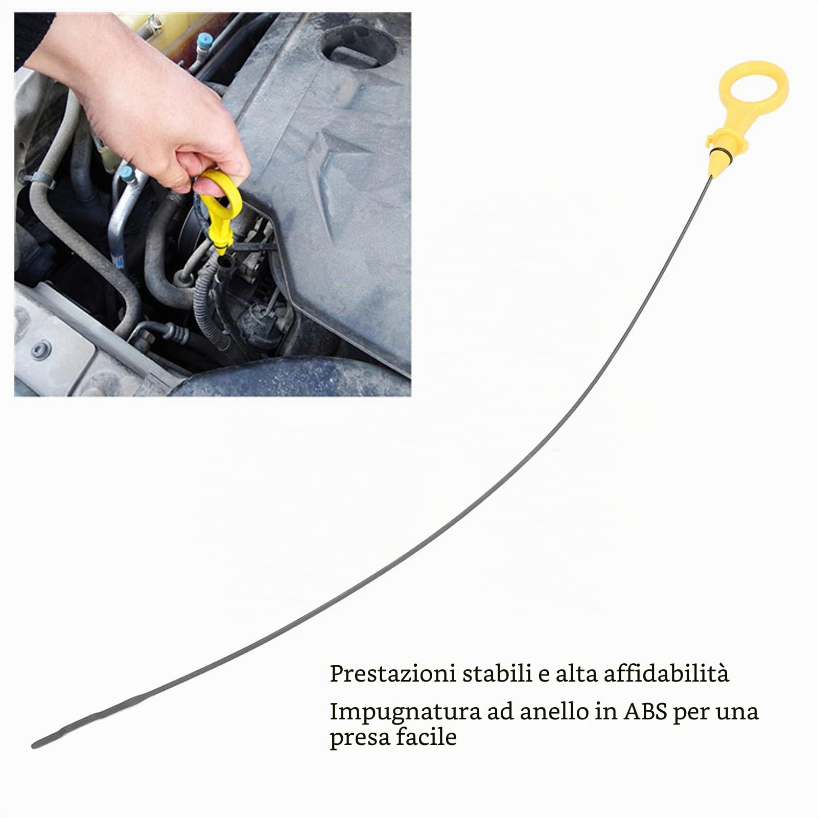 Astina di Livello Olio Motore ABS Indicatore di Livello Olio in Acciaio Inox Stick per A3 A4 A5 A6 Q3 Q5 TT 2 0