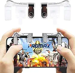 FrancaVirtual Informática Adaptador Gatilho L1 R1 Para Celular Pubg Fortnite Freefire Branco - Acessório de Jogo para Celular - Compatível com Android e IOS