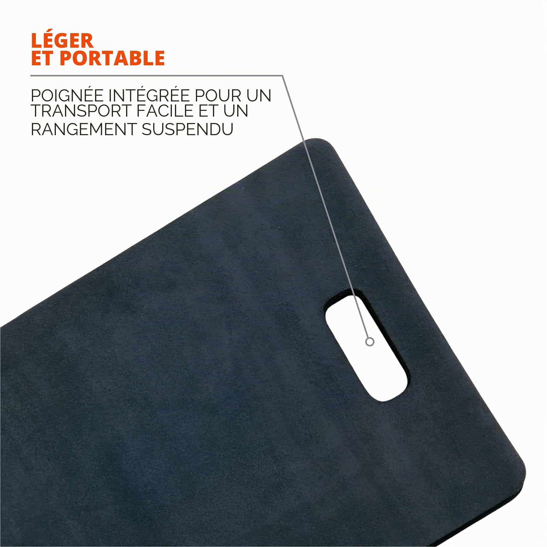 Ergodyne ProFlex 380 – Coussin de genou en mousse résistant à l'eau, 35,6 x 53,3 cm