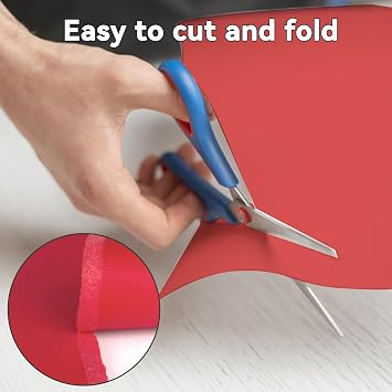 50Sheets 65lb/180GSM Red Cardstock Paper Premium Heavy-Weight Paper for Crafts, DIY Projects, Scrapbooking, Handmade Cards, Printing, and More Vibrant Colors, Printer-Friendly