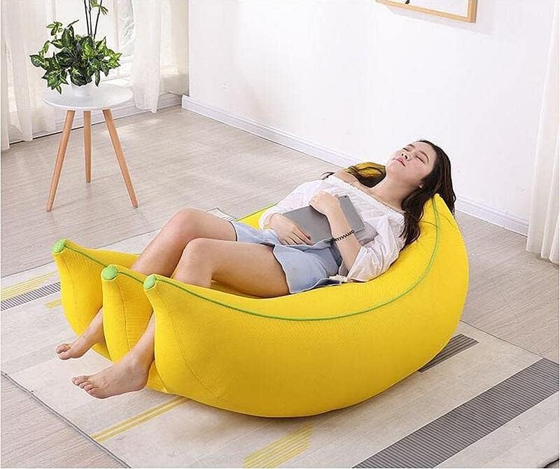 座布団 人をダメにするソファ おしゃれ クリエイティブ バナナ カバーが洗える 豆袋 ビーズソファ 怠け者 疲労を 【っしょ】