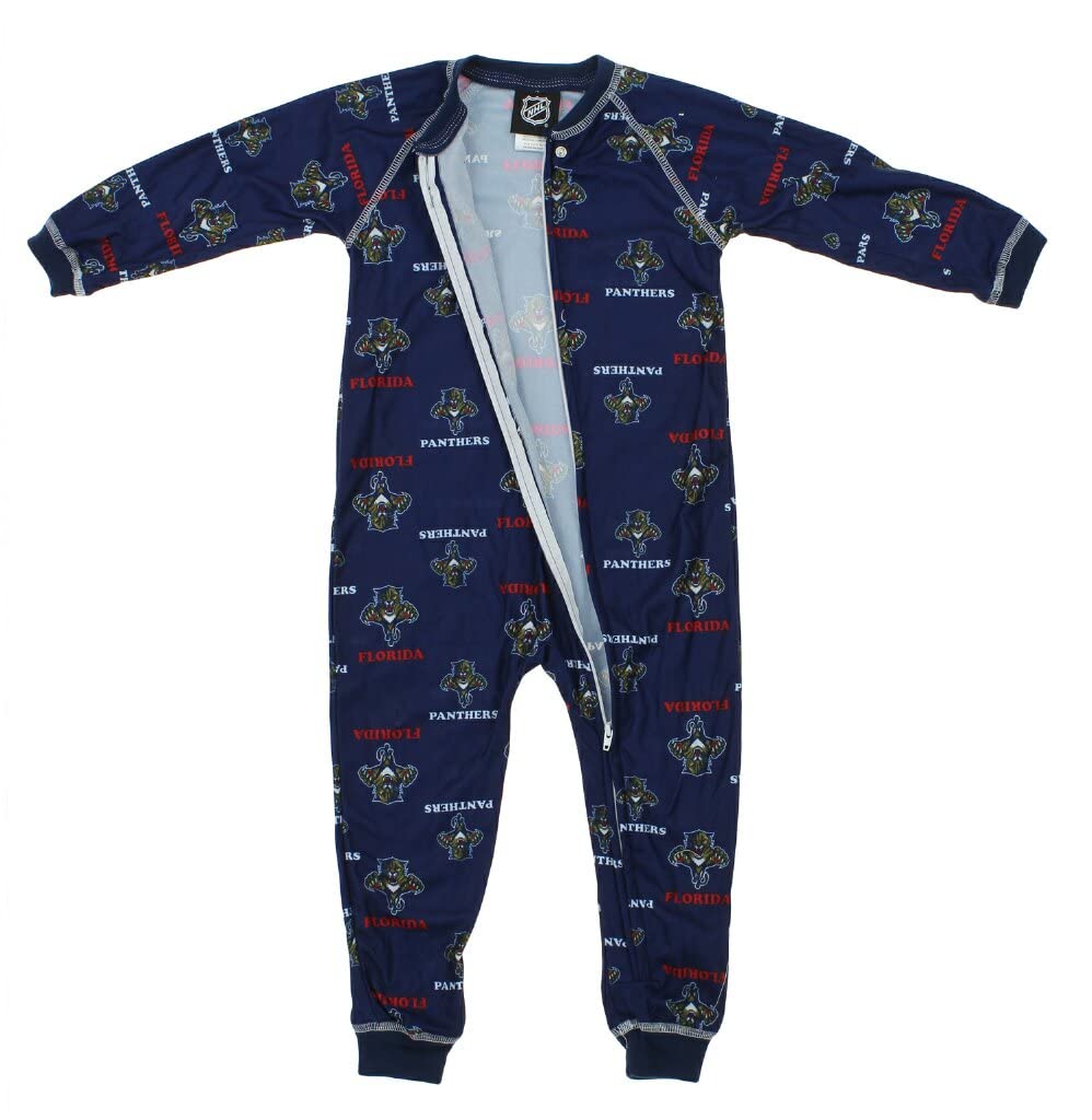 Outerstuff NHL Toddlers Little Boys Full Zip Raglan Logo Print Coverall, Florida Panthers