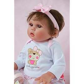 Kaydora Realistic Reborn Baby Dolls - 18 Inch Silicone Baby Girl, Real Life Dolls with Full Body Vinyl, Newborn Lifelike Weighted Doll with Anatomically Correct for Ages 3+ Gift