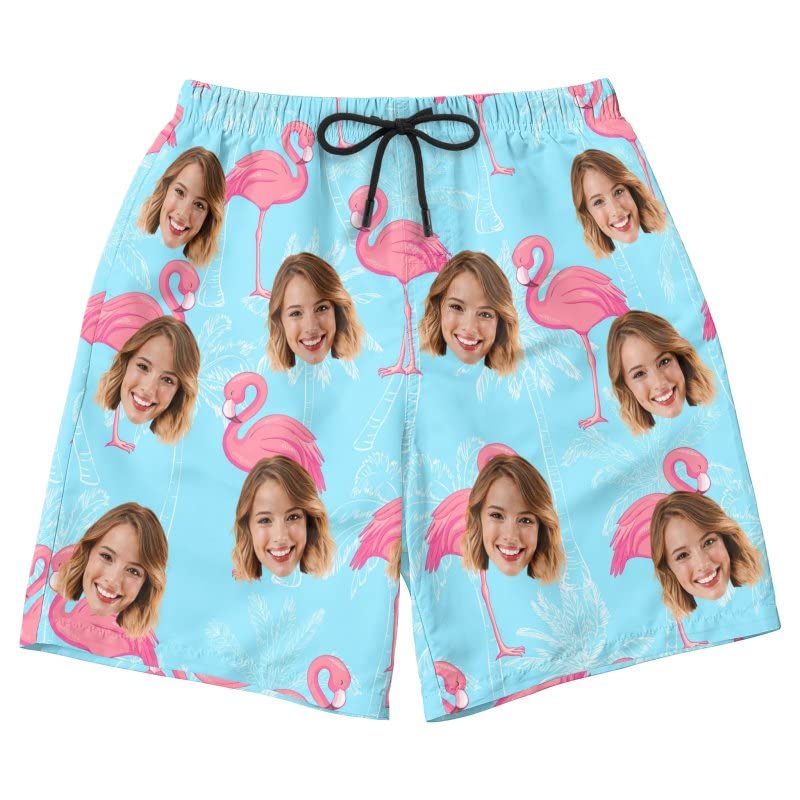Custom Photo Swim Shorts with Faces Personalized Gifts for Mens Swim Trunks Customized Picture Beach Board Short3