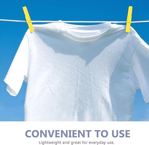 Miniatura 5 de Clavijas de ropa 30 unids pinzas de madera para ropa, pinzas de ropa de bambú amarillo pinzas de madera