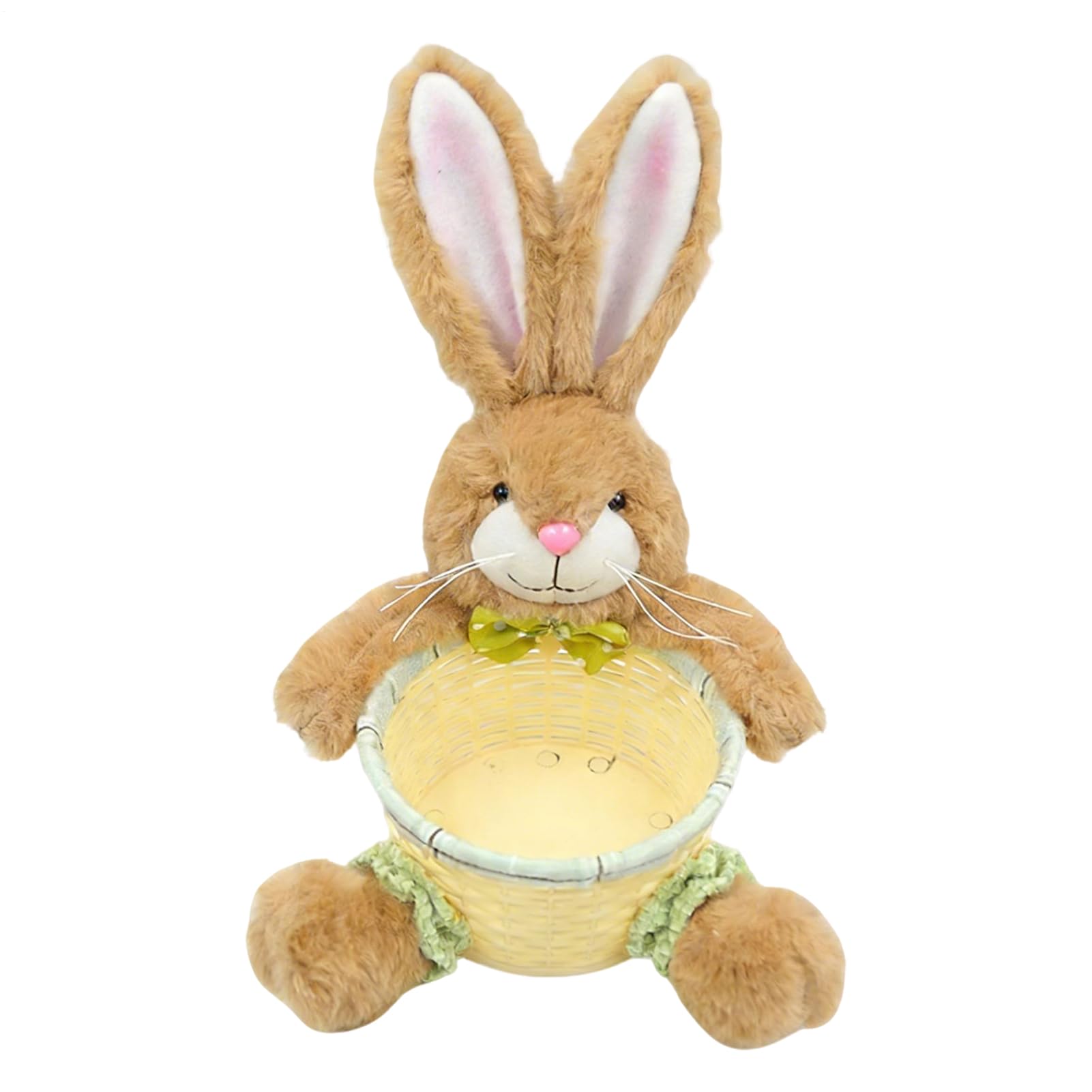 Cesta de Pascua y organizador de huevos de conejo para evitar desorden de dulces en fiestas 1