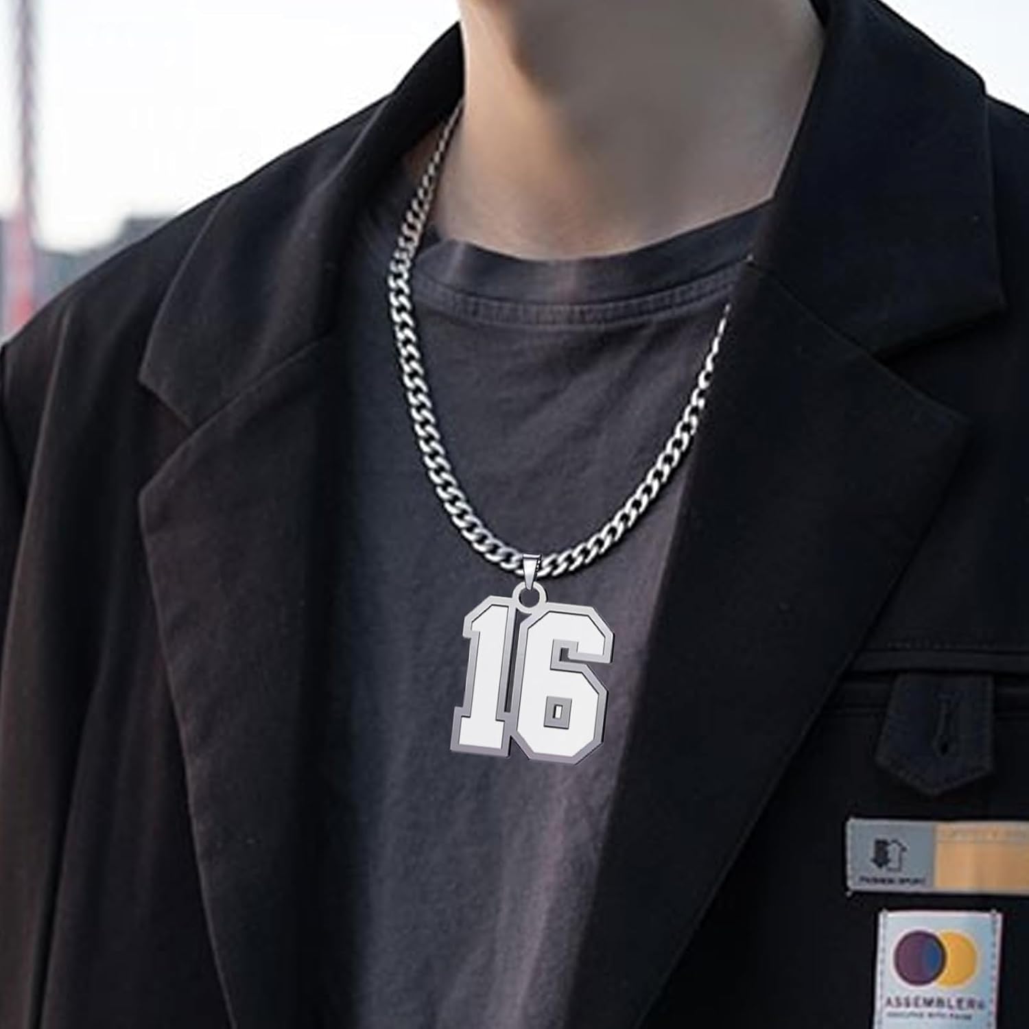 CaJoYo Number Necklace 0-99 Baseball Athletes Jersey Number Sports Charm Pendant Inspiration Jewelry Stainless Steel - Image 3