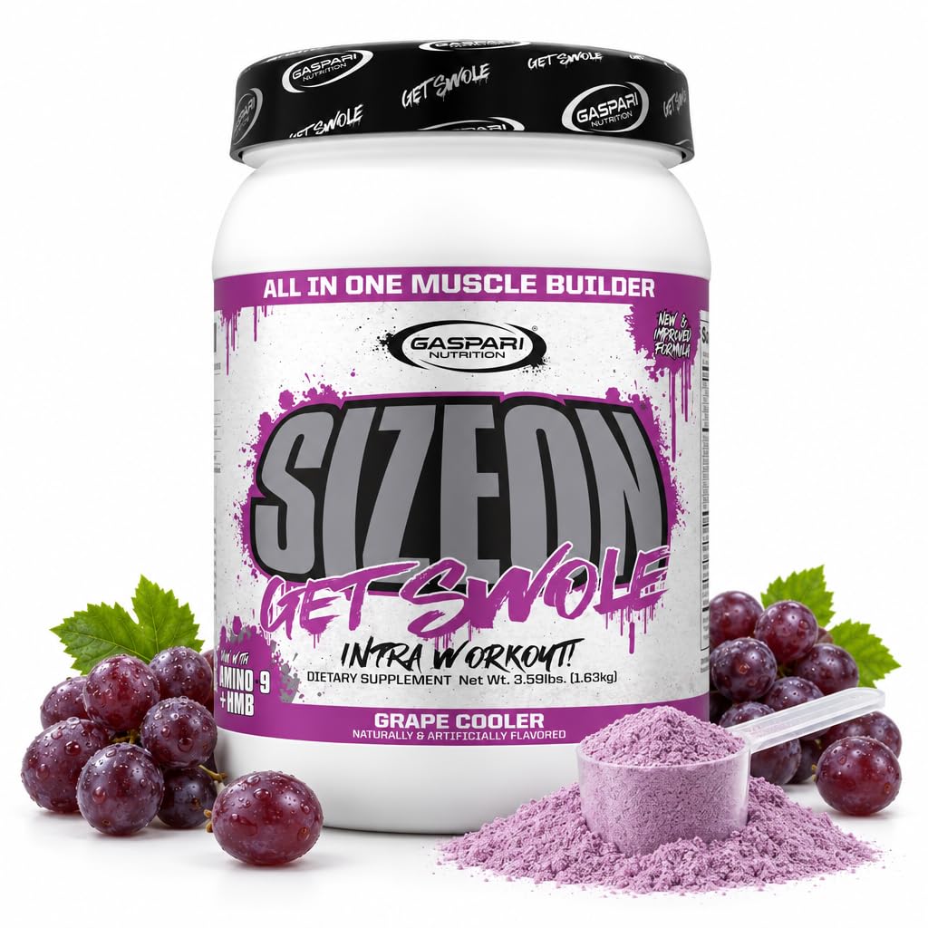 Gaspari Nutrition SizeOn Intra Workout Powder, Carb Supplement, Amino Acid & Creatine Formula, Increased Muscle Volume & Recovery (3.59 Pounds, Rainbow Candy) — Amazon image 13