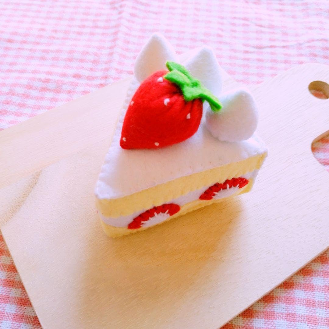 Amazon.co.jp: フェルトおままごと ケーキ屋さん♪ケーキ6個セット