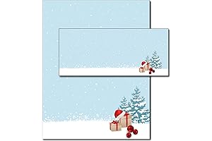 Christmas Morning Holiday Stationery with Envelopes (40 Sets)