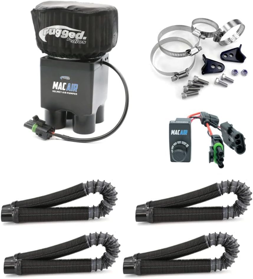 Rugged Radios MAC Air Helmet Clean Fresh Air Pumper System