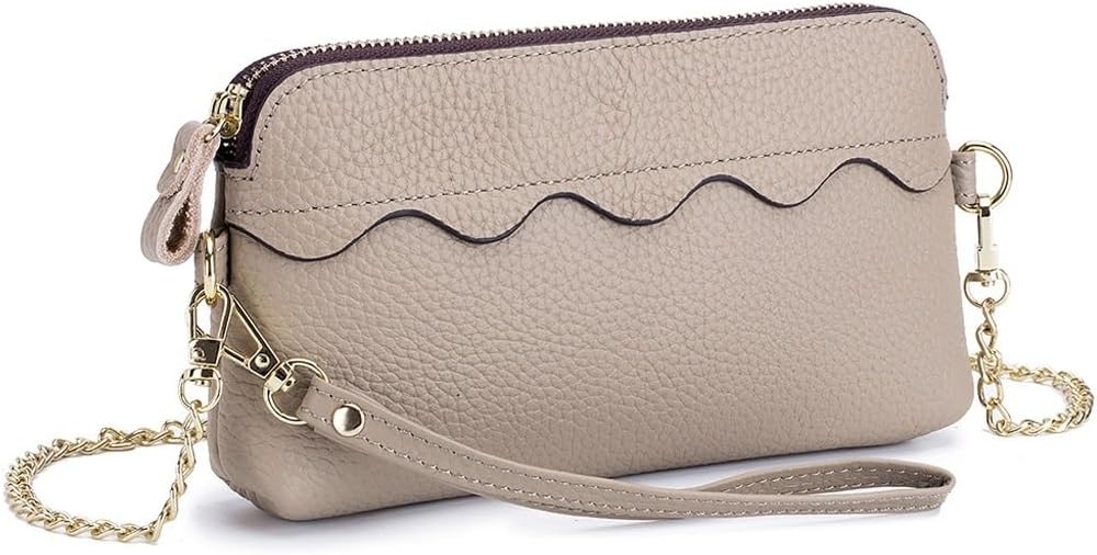 Women's Diagonal Cross Mini Bag Cowhide Wrist Mobile Phone Soft