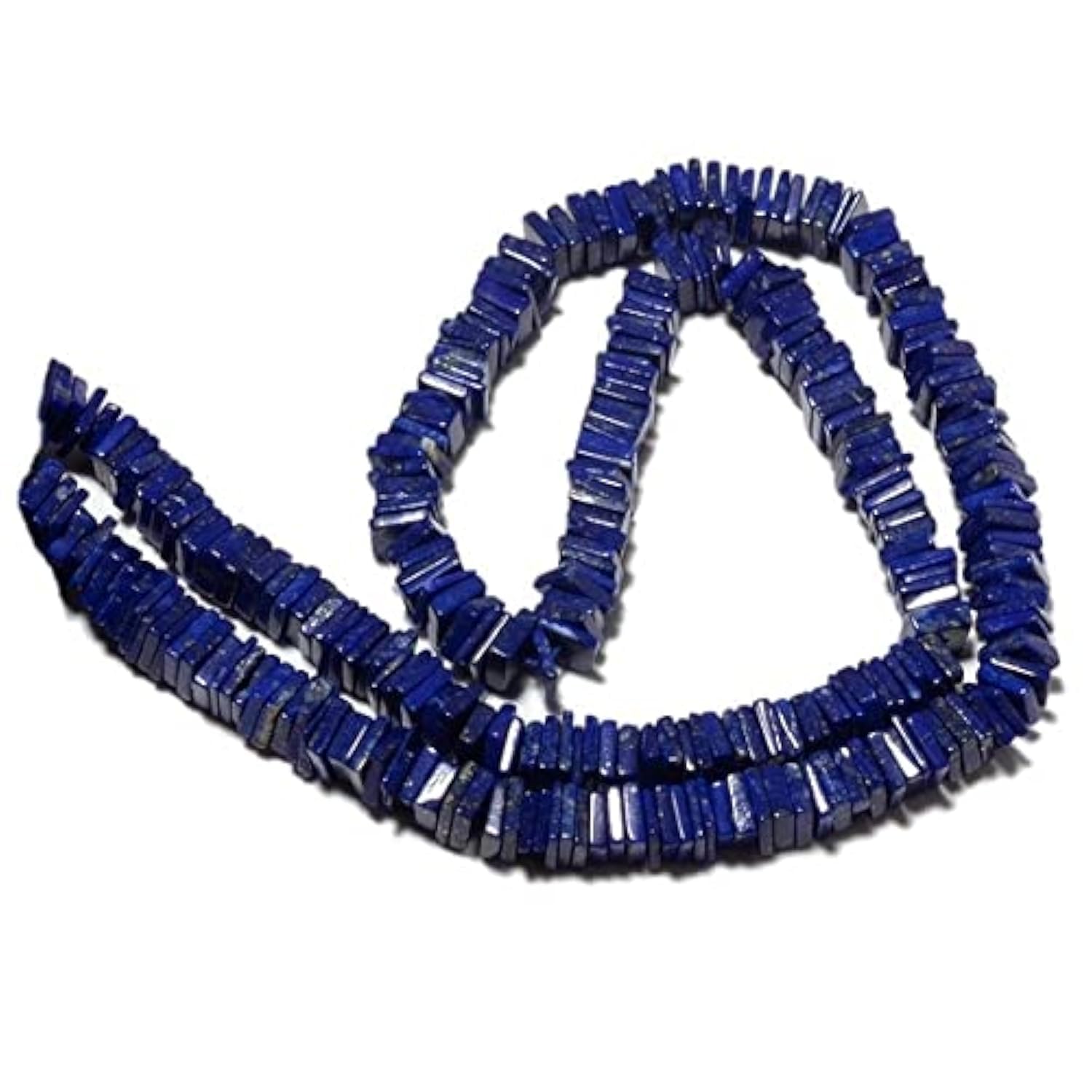 Perles lapis-lazuli de coupe carrée heishi de qualité supérieure 5mm