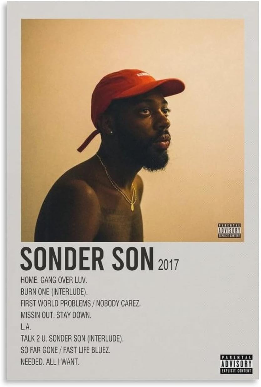 Fotuven Sonder Poster Are By Brent Faiyaz Canvas Poster Decorative Painting Canvas Wall Art Living Room Posters Bedroom Painting 12x18inch(30x45cm)