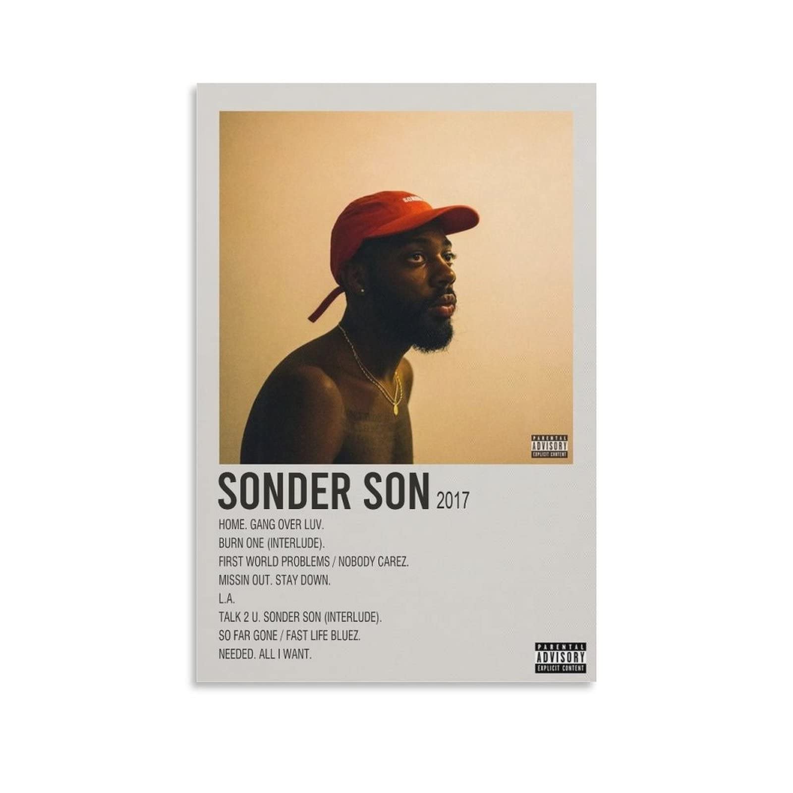 Fotuven Sonder Poster Are By Brent Faiyaz Canvas Poster Decorative Painting Canvas Wall Art Living Room Posters Bedroom Painting 12x18inch(30x45cm)