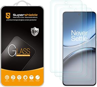 Supershieldz 3 Pack Designed for OnePlus Nord 4 Tempered Glass Screen Protector, Anti Scratch, Bubble Free