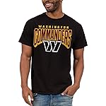 Junk Food Clothing x NFL - Washington Commanders - Bold Logo - Unisex Adult Short Sleeve Fan T-Shirt for Men and Women - Size Medium