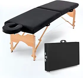 Maca Portátil Dobrável Estética Standard 300kg Preto