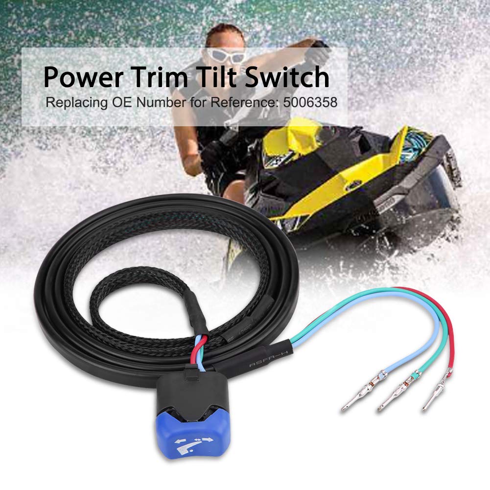 KIMISS Kit de montage d'interrupteur d'inclinaison Power Trim pour boîtier de commande à distance Evinrude 5006358