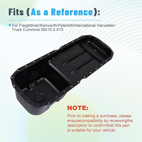 Miniatura 3 de Para Cummins ISX15.0 X15 Freightliner Peterbilt Truck Parts Cummins Engine Oil Pan 3690567