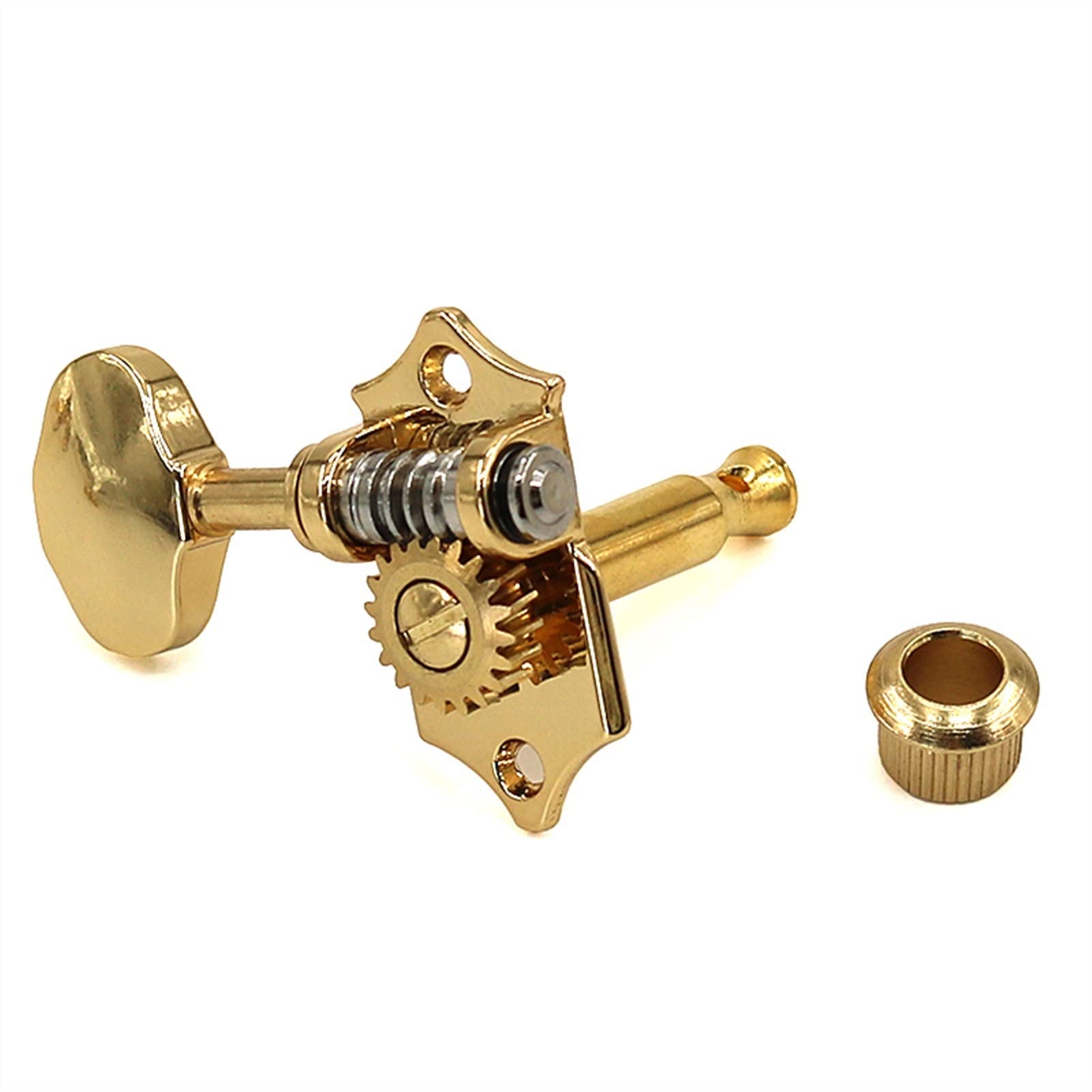 Mécanique Guitare Clés Chaîne De Guitare Folk Bouton Ouvert Argent Corps Quasi-knob String De Chaîne d'arbre