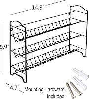 Vista 5 de SWOMMOLY Spice Rack Organizer with 24 Empty Glass Spice Jars, 396 Spice Labels with Chalk Marker and Funnel Complete Set, for Countertop, Cabinet or