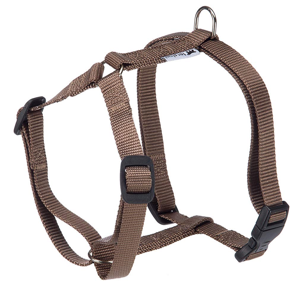Ferplast Dog Harness Medium CHAMPION M, Dog Harness Adjustable in 3 Points, Easy to Wear, Chest 44-72 cm. Brown