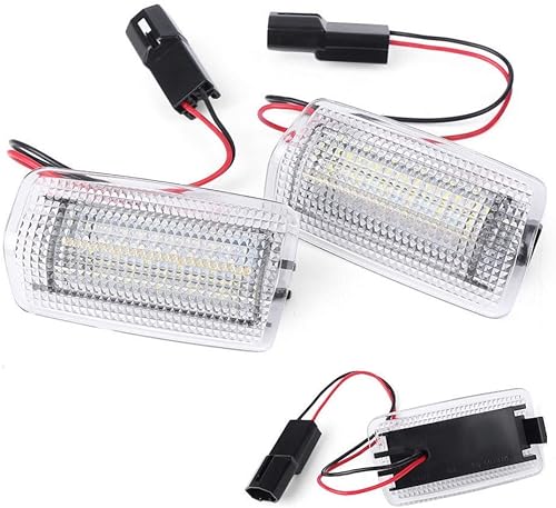 Miniatura 2 de iJDMTOY (2) Conjunto de luz de cortesía para puerta lateral completa compatible con Lexus IS ES GS LS RX GX LX Toyota Avalon Sienna Venza Camry