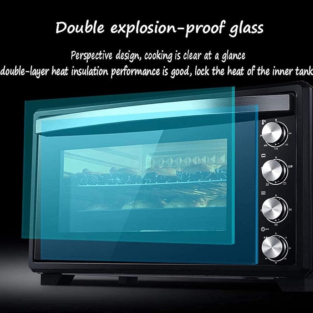 Combinazione di convezione della friggitrice ad aria del forno elettrico, capacità 40L, timer 60min, luce di cottura integrata, controllo della temperatura 90℃-230℃ per toast, cuocere e grigliare