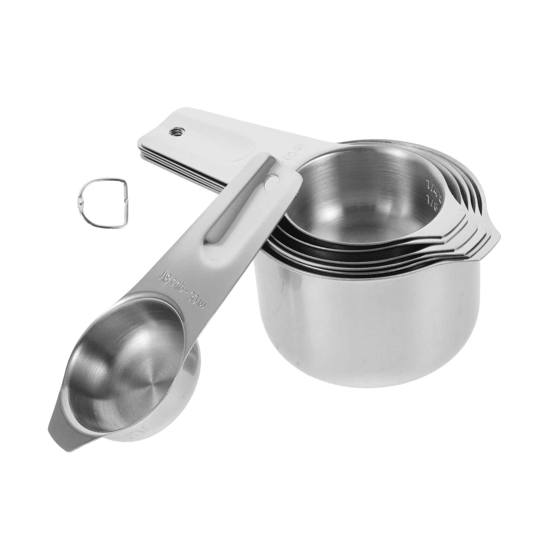 ULTECHNOVO Tazas Medidoras de Acero Inoxidable Herramienta de Medición Precisa con Escala para Hornear Cocina Tazas Medidoras para Hornear