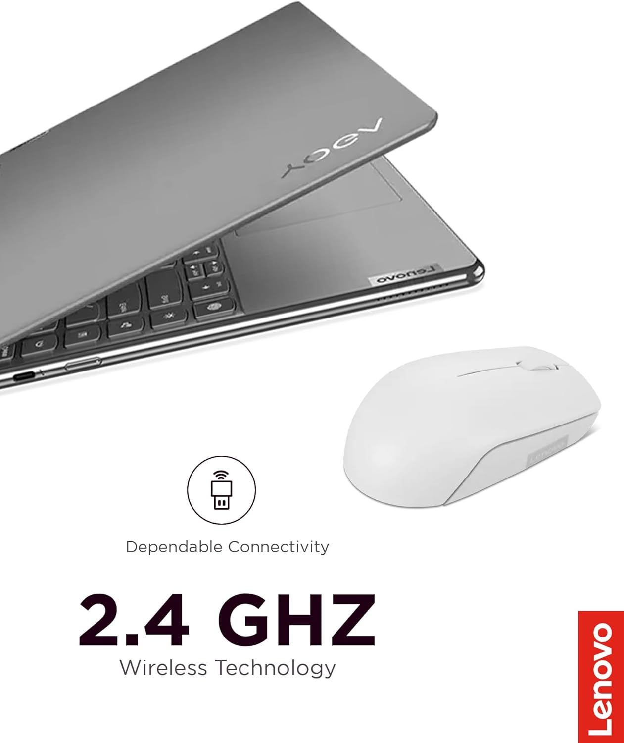 Lenovo 300 Wireless Compact Mouse | Cloud Grey 5