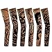 6pcs Temporary Tattoo Sleeves, Hmxpls Body Art Arm Stockings Slip Accessories Fake Temporary Tattoo Sleeves,Skeletons,Skulls Pattern …