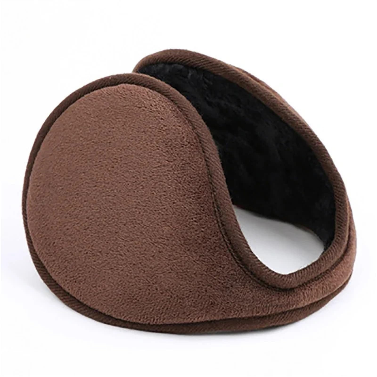 Kjbdqqh Unisex Brown Winter Earmuffs Thicken Winter Warmer Earmuff Warm Cloth Ear Muffs Cover Earwarmers Earlap Warmer Ear Protector(Brown)