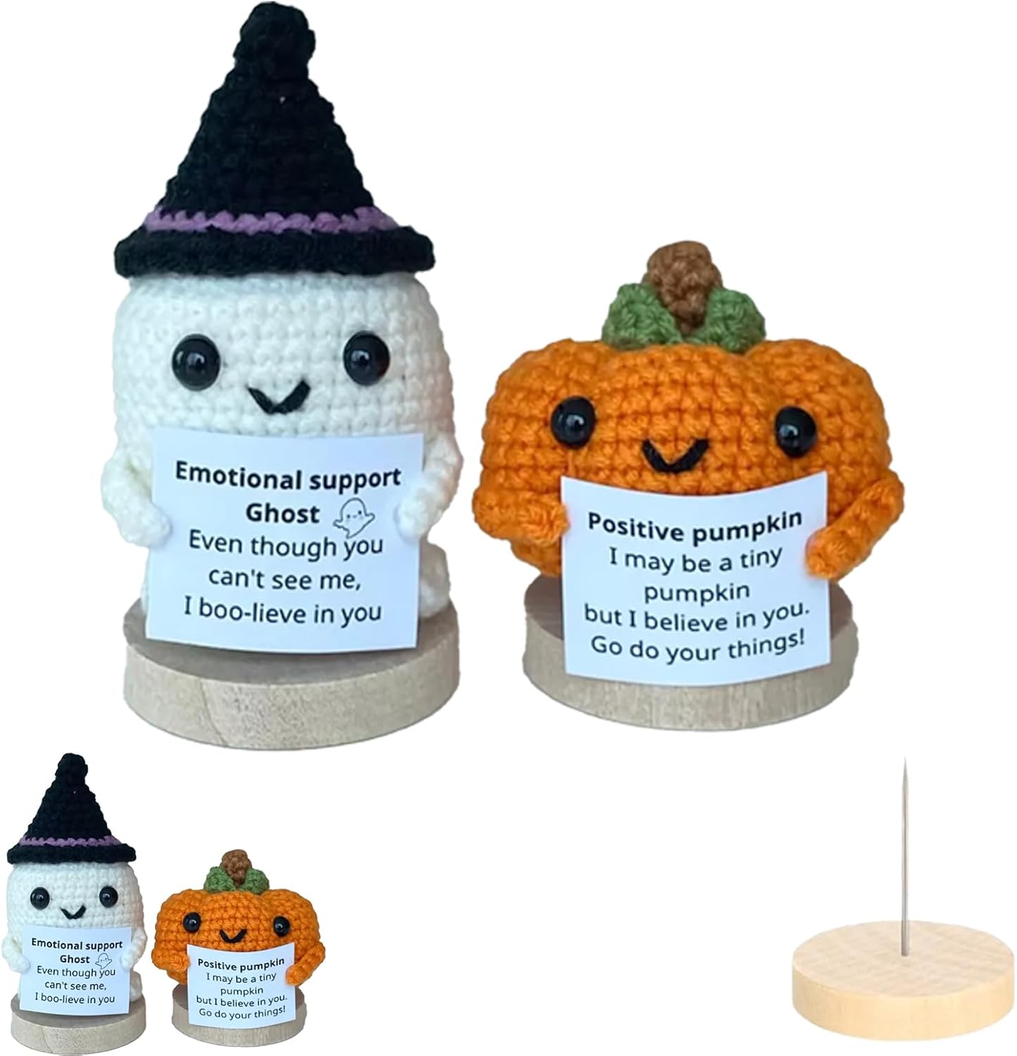 Halloween Crochet Emotional Support,Funny Cute Emotional