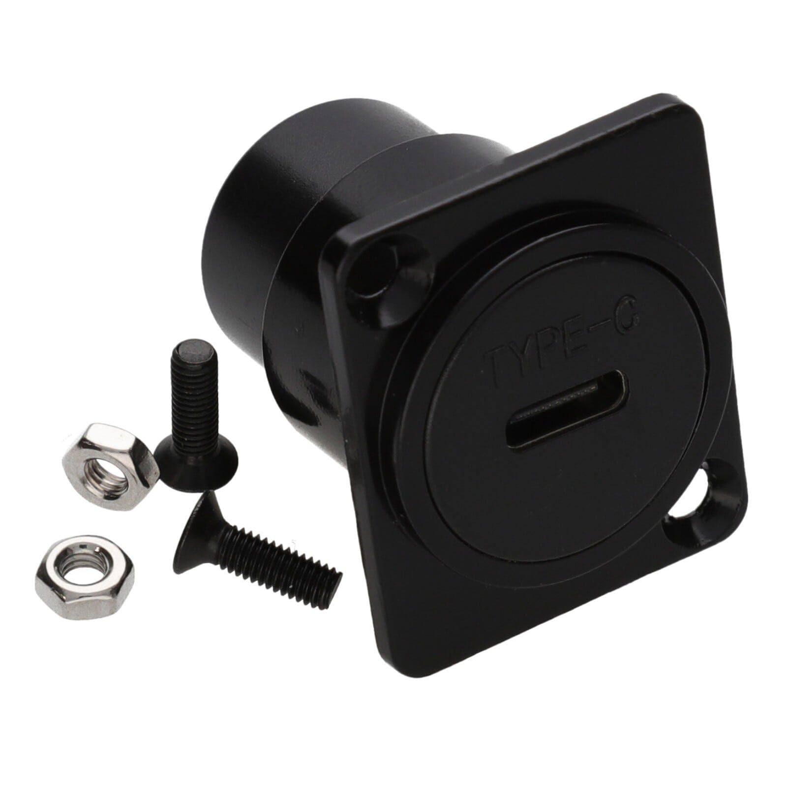 D-Series Chassis or Panel Mount USB C Feed Through Module
