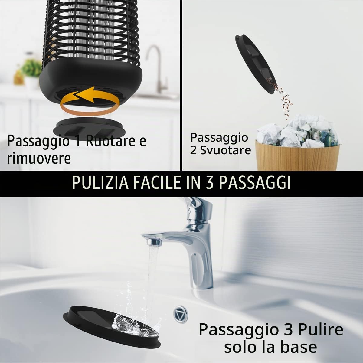 Trappola elettrica per zanzare da esterno con custodia in metallo impermeabile, 4200 V 20 W, trappola per zanzare per interni, terrazza, Giardino