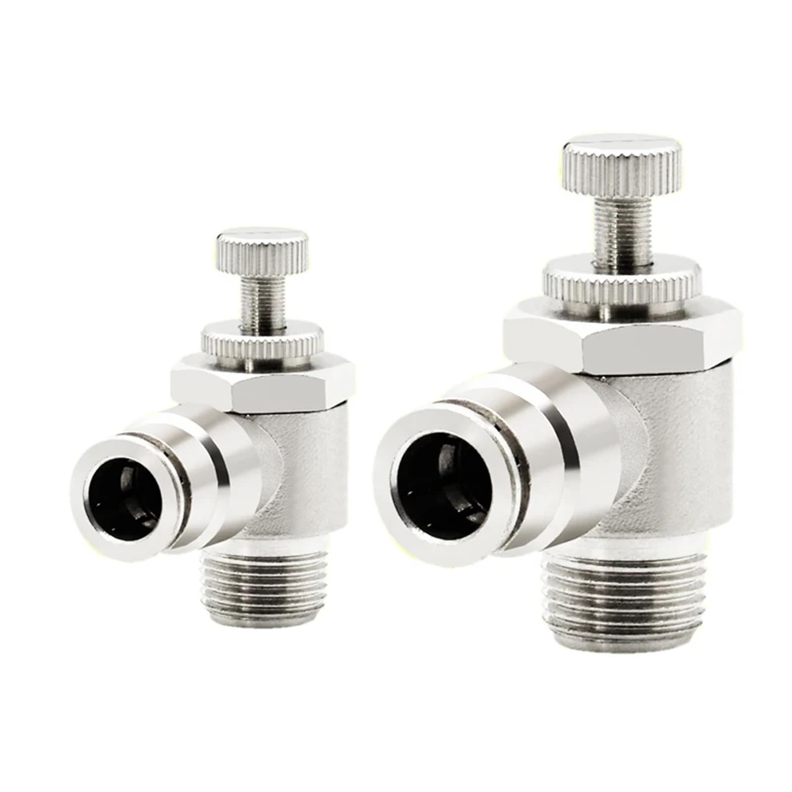 Itwaewzjsd Sl4-M5 Copper Trachea Pneumatic Sl4/6/8/10/12-01/02/03/04Mm Cylinder Speed Valve Throttle External Thread 6Pcs(Sl4-M5)
