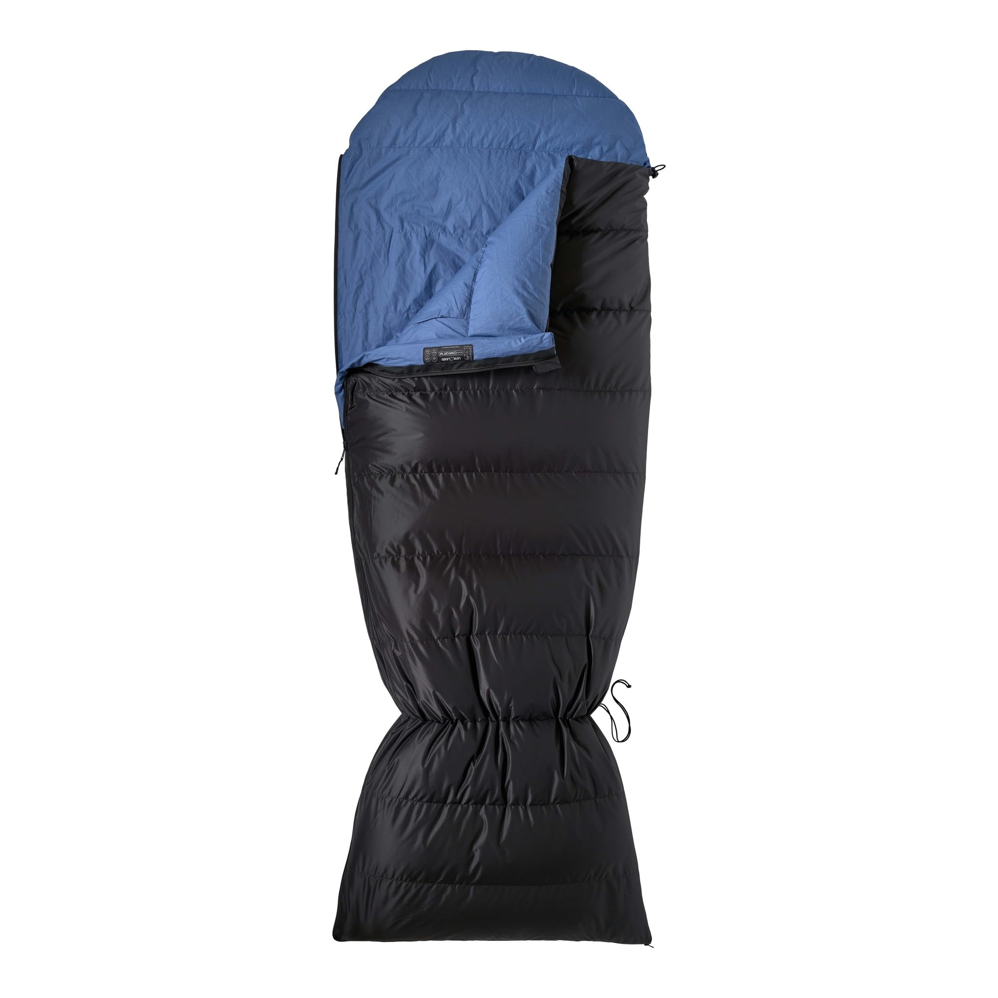 Lowland Outdoor® Ranger Comfort NC Sac de Couchage en Duvet Bleu 230 x 80 cm