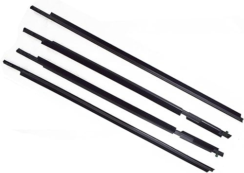 Miniatura 3 de 4 piezas de repuesto de sello de ventana negro para Land Cruiser Prado y GX470 2003-2009