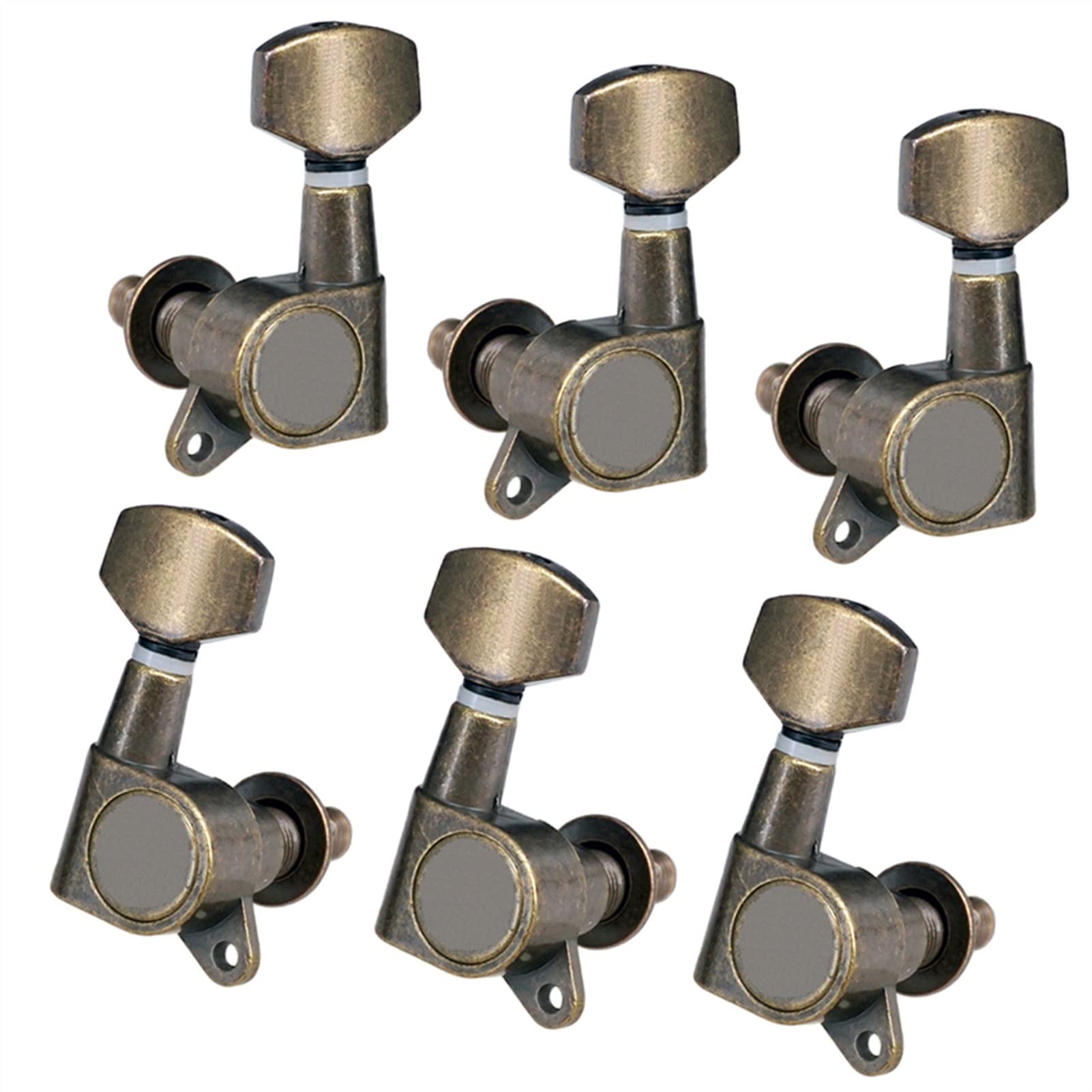 Cheville d'accord corde guitare 6pcs 3L3R Guitare Tuning PEGS TUNERS Têtes De Machine Pour Pièces De Guitare Électrique Acoustique