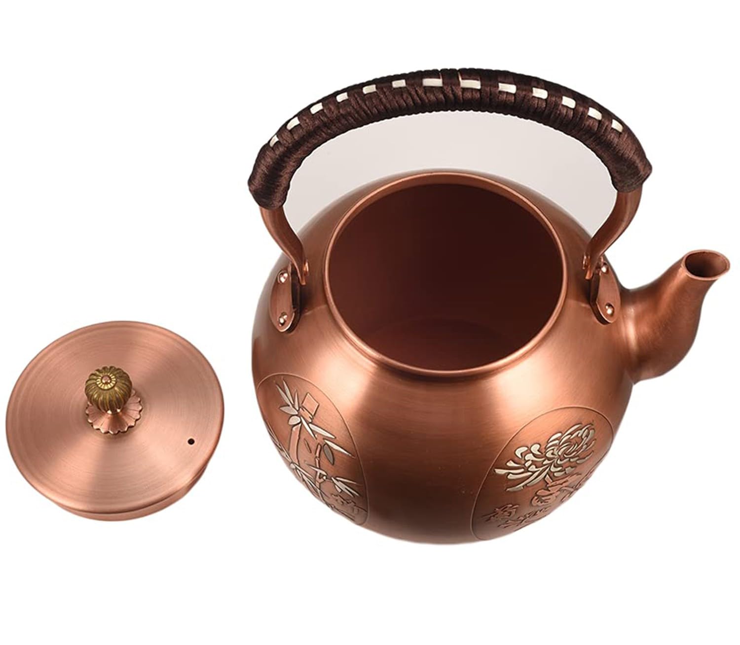 Wasserkocher Für Herd, Pfeifender Teekessel, Kupfer, Vintage-Teekessel, Wasserkessel Induktion Wasserkessel Camping Kaffeekannen Für Gasherd Kessel Für Zuhause Küche Hotel