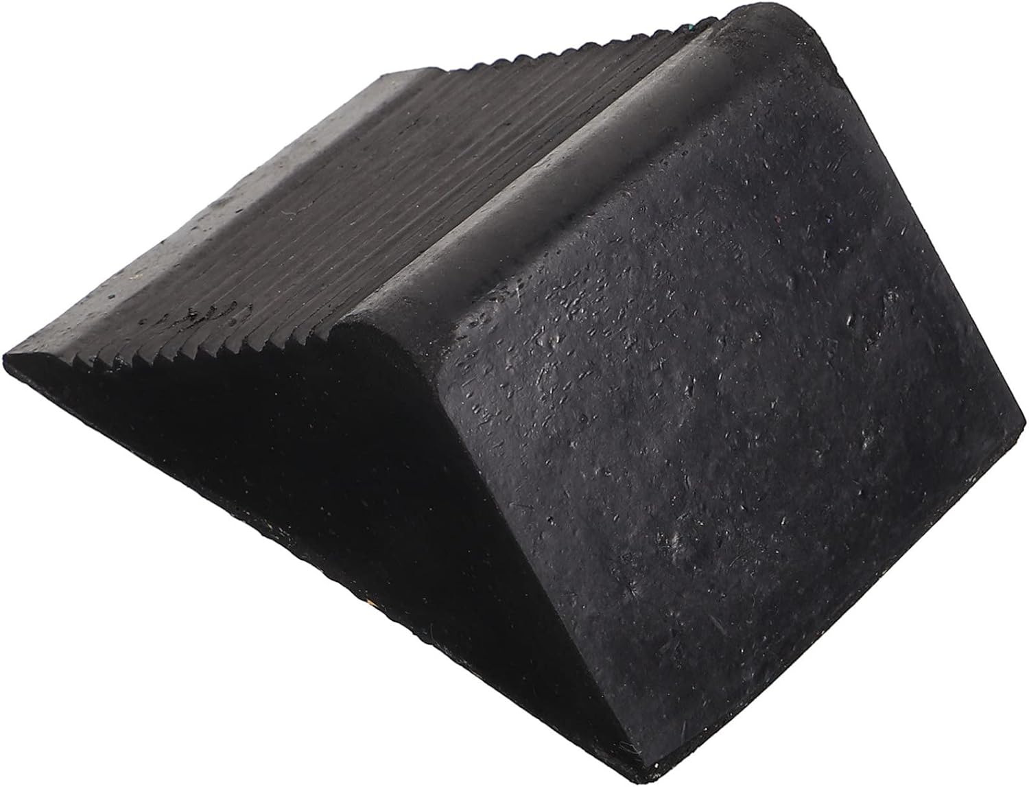 Heavy Duty Rubber Wheel Chocks for Trailers Portable Anti-Slip Wheel Stopper for RVs and Trucks 2-Piece Set for Travel and Maintenance