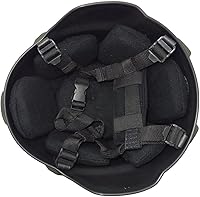 Vista 6 de Casco Airsoft Mich 2000 táctico con protección para los oídos, montaje NVG frontal y riel lateral