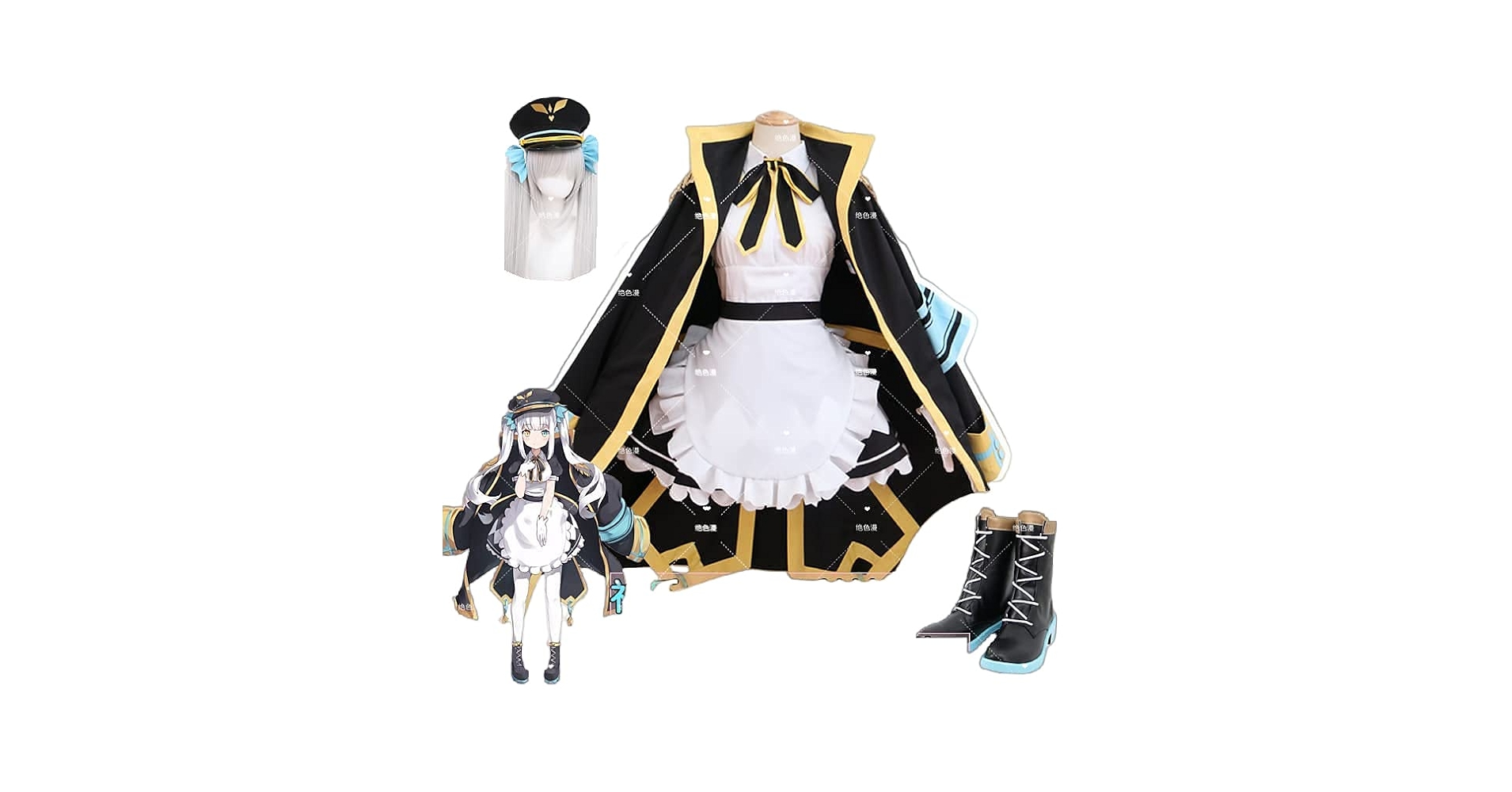 Amazon.co.jp: バーチャルYoutuber 神楽めあ 軍服風 コスプレ