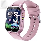 Cosjoype Kids Smart Watch Gift for Girls Age 5-12, 26 Games HD Touch Screen Watches with Video Camera Music Player Pedometer Flashlight 12/24 hr Educational Toys Birthday Gifts for Girls Ages 7 8 9 10