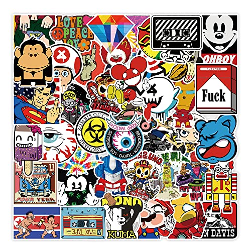 100枚 ステッカーセット 防水シール ステッカーパック